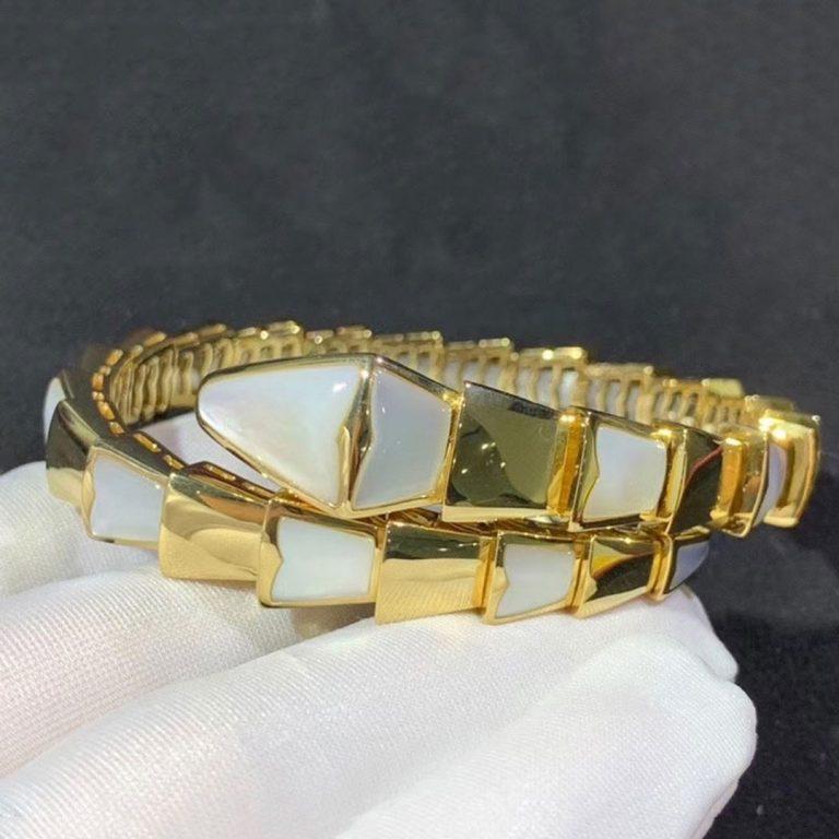 [LuckyStar]SERPENTI ARMBAND MOP GOLD