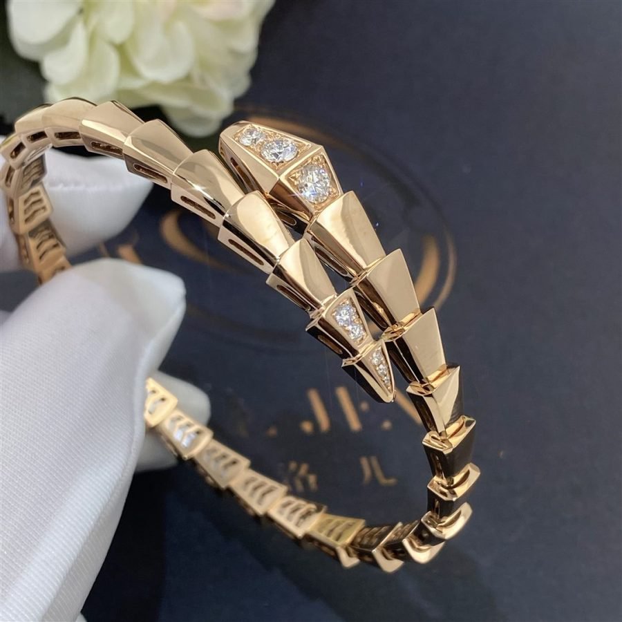 [LuckyStar]SERPENTI ARMBAND DIAMANTEN ROTGOLD