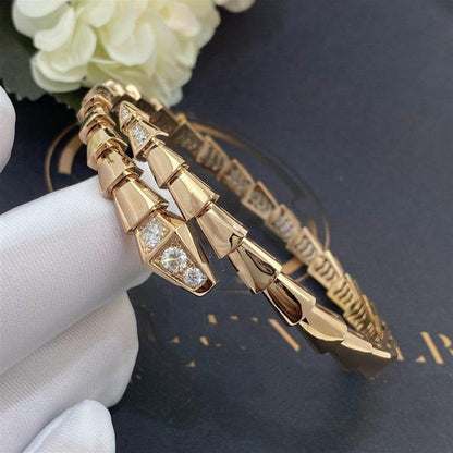 [LuckyStar]SERPENTI ARMBAND DIAMANTEN ROTGOLD