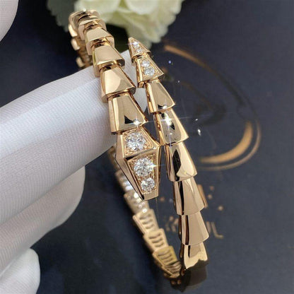 [LuckyStar]SERPENTI ARMBAND DIAMANTEN ROTGOLD