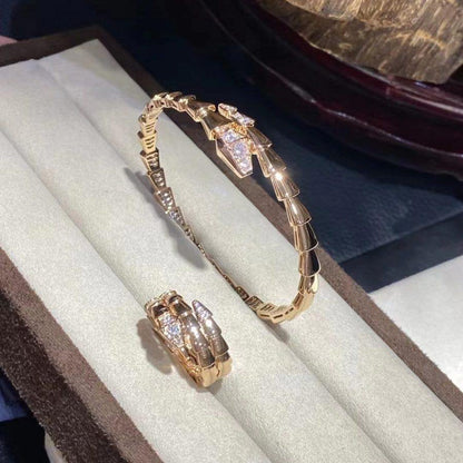 [LuckyStar]SERPENTI ARMBAND DIAMANTEN ROTGOLD