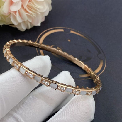 [LuckyStar]SERPENTI ARMBAND ROTGOLD MOP DIAMANT 