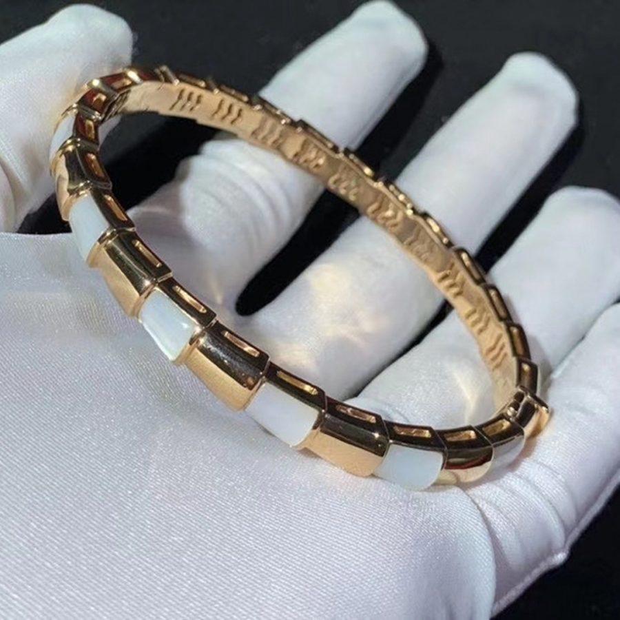 [LuckyStar]SERPENTI ARMBAND ROTGOLD MOP
