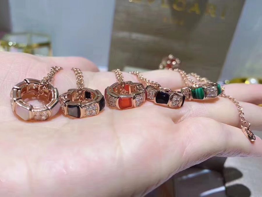 [LuckyStar]SERPENTI ANHÄNGER DIAMANT HALSKETTE
