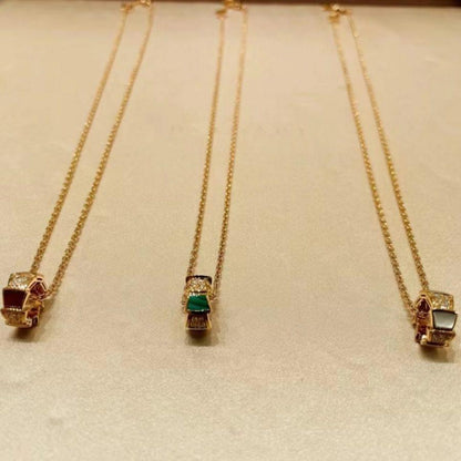 [LuckyStar]SERPENTI ANHÄNGER DIAMANT HALSKETTE