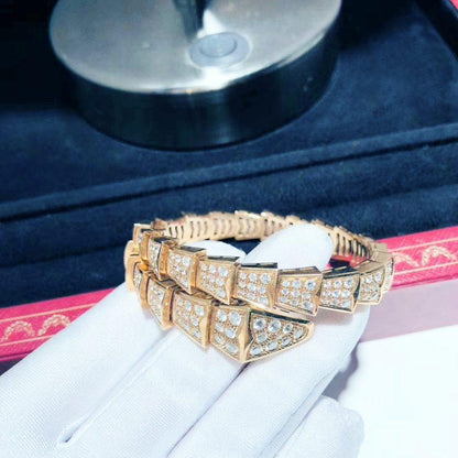 [LuckyStar]SERPENTI ARMBAND 8MM ROTGOLD DIAMANT
