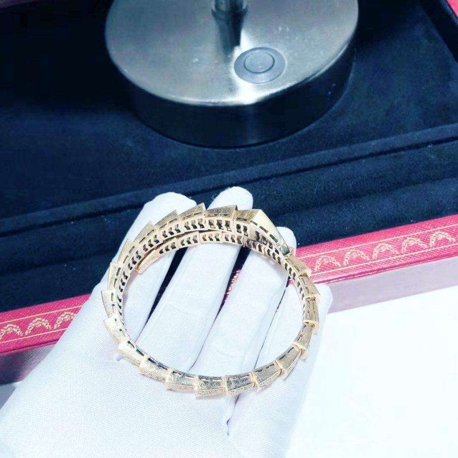 [LuckyStar]SERPENTI ARMBAND 8MM ROTGOLD DIAMANT