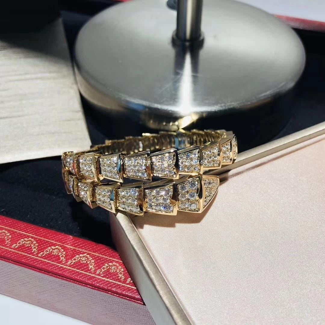 [LuckyStar]SERPENTI ARMBAND 8MM GOLD DIAMANT