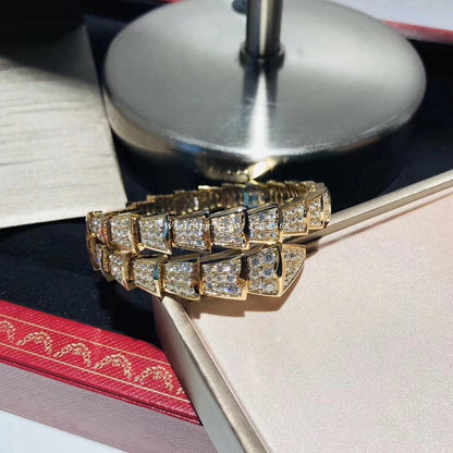 [LuckyStar]SERPENTI ARMBAND 8MM GOLD DIAMANT