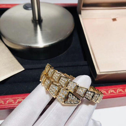[LuckyStar]SERPENTI ARMBAND 8MM GOLD DIAMANT