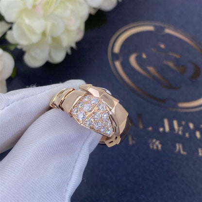 [LuckyStar]SERPENTI RING ROTGOLD DIAMANT