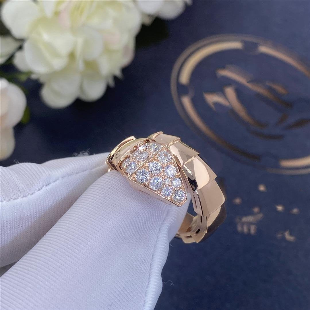 [LuckyStar]SERPENTI RING ROTGOLD DIAMANT