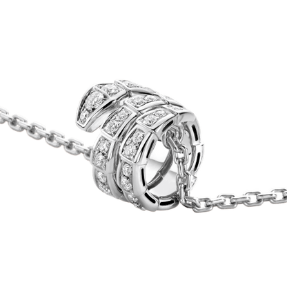 [LuckyStar]SERPENTI HALSKETTE DOPPELRING DIAMANT