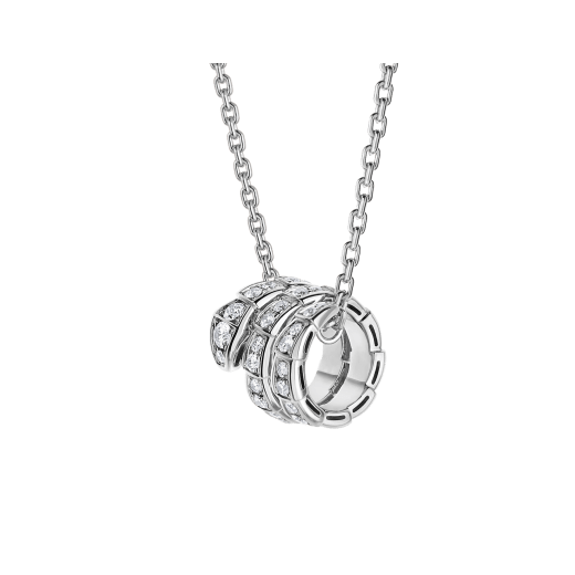 [LuckyStar]SERPENTI HALSKETTE DOPPELRING DIAMANT