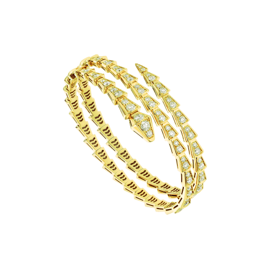 [LuckyStar]SERPENTI ARMBAND GOLD DIAMANT DOPPELREIHIG
