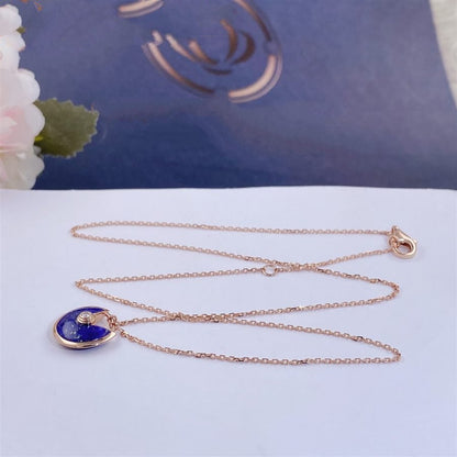 [LuckyStar]AMULETT ROSÉGOLD-ACHAT-HALSKETTE