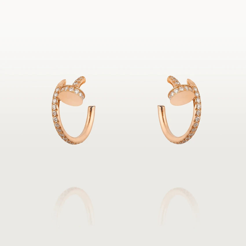 [LuckyStar]JUSTE OHRRINGE 12,75MM ROTGOLD DIAMANT