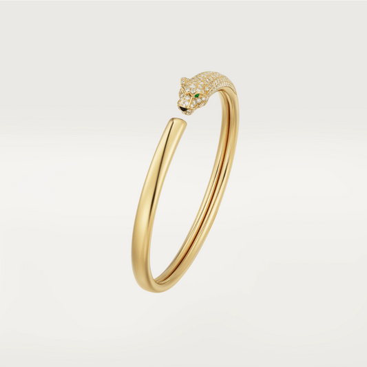 [LuckyStar] PANTHERE GOLD DIAMANT OFFENES ARMBAND