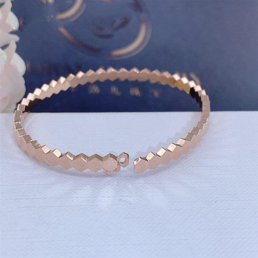 [LuckyStar] BIENENLIEBE ROSA GOLDARMBAND