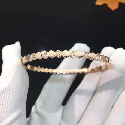[LuckyStar] BEE LOVE ROSÉGOLD-DIAMANTARMBAND 
