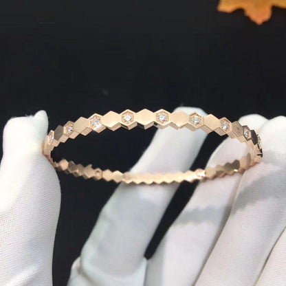 [LuckyStar] BEE LOVE ROSÉGOLD-DIAMANTARMBAND 