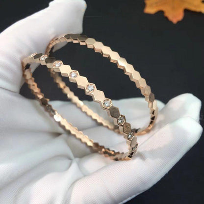 [LuckyStar] BEE LOVE ROSÉGOLD-DIAMANTARMBAND 