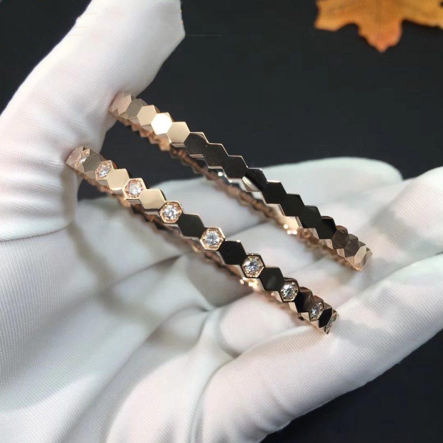 [LuckyStar] BEE LOVE ROSÉGOLD-DIAMANTARMBAND 