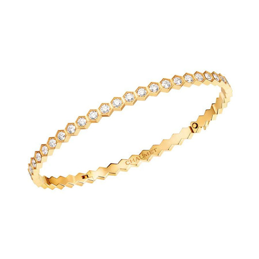 [LuckyStar] BEE LOVE GOLDARMBAND MIT VOLLEN DIAMANTEN 