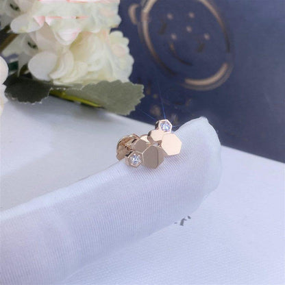 [LuckyStar] BEE LOVE ROSÉGOLD-DIAMANT-OHRRINGE