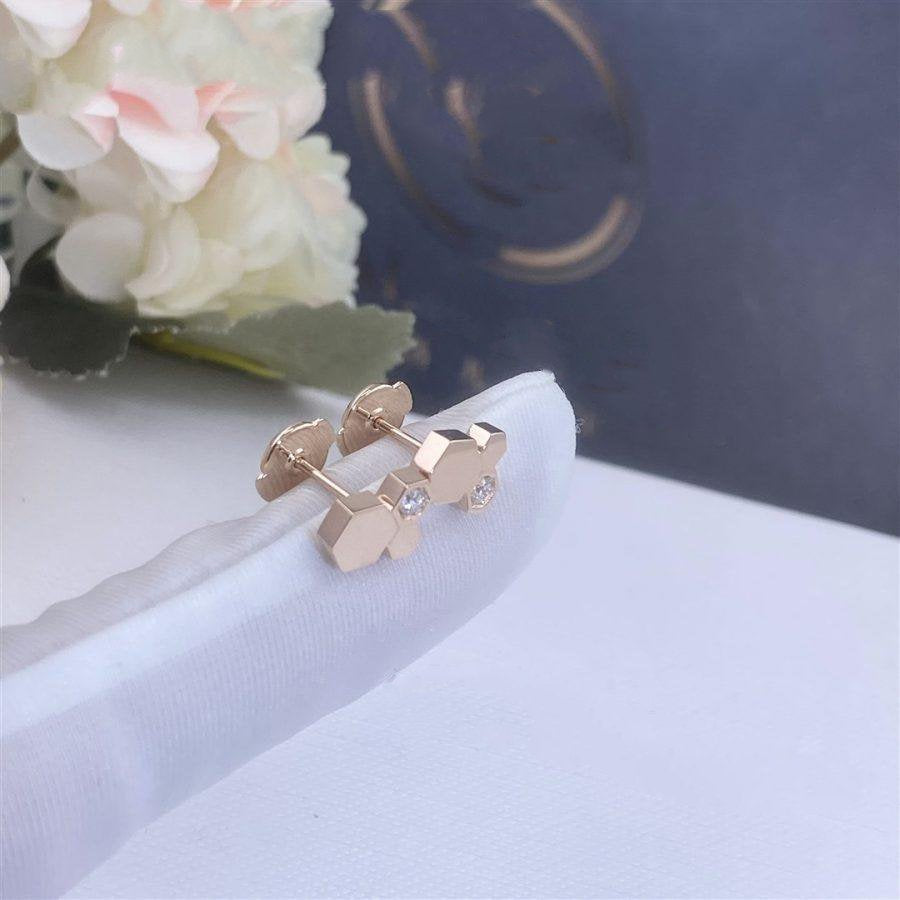 [LuckyStar] BEE LOVE ROSÉGOLD-DIAMANT-OHRRINGE