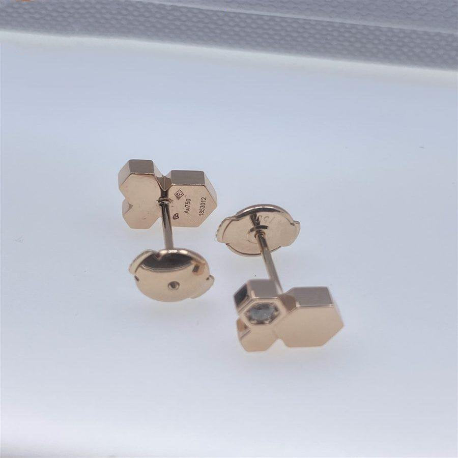 [LuckyStar] BEE LOVE ROSÉGOLD DIAMANT OHRRINGE