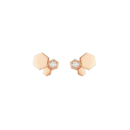 [LuckyStar] BEE LOVE ROSÉGOLD DIAMANT OHRRINGE