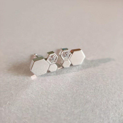 [LuckyStar] BEE LOVE SILBERNE DIAMANT-OHRRINGE