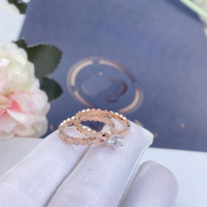 [LuckyStar] BIENENLIEBESRING ROTGOLD 1 DIAMANT