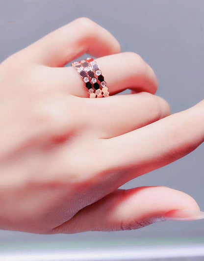 [LuckyStar] BIENENLIEBE RING ROTGOLD DIAMANT