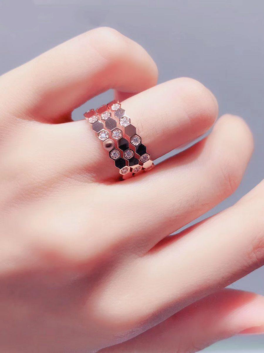 [LuckyStar] BIENENLIEBE RING ROTGOLD DIAMANT