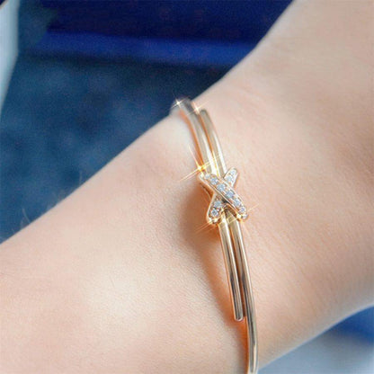 [LuckyStar]JEUX DE ARMBAND ROSA GOLD DIAMANTEN