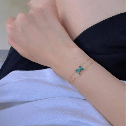 [LuckyStar]JEUX ARMBAND MALACHIT ROTGOLD 1 DIAMANT