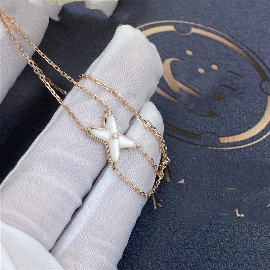 [LuckyStar]JEUX ARMBAND WEISSES MOP ROSÉGOLD 1 DIAMANT