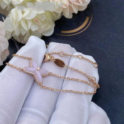 [LuckyStar]JEUX ARMBAND ROSA MOP ROSA GOLD 1 DIAMANT