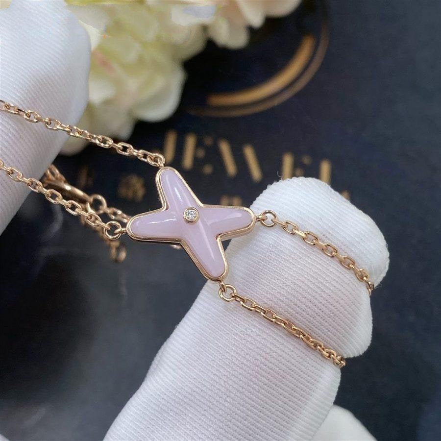 [LuckyStar]JEUX ARMBAND ROSA MOP ROSA GOLD 1 DIAMANT