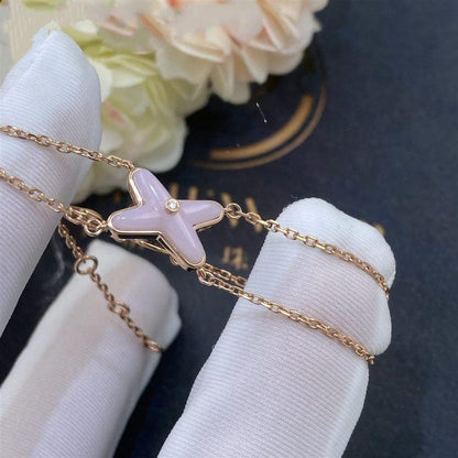 [LuckyStar]JEUX ARMBAND ROSA MOP ROSA GOLD 1 DIAMANT