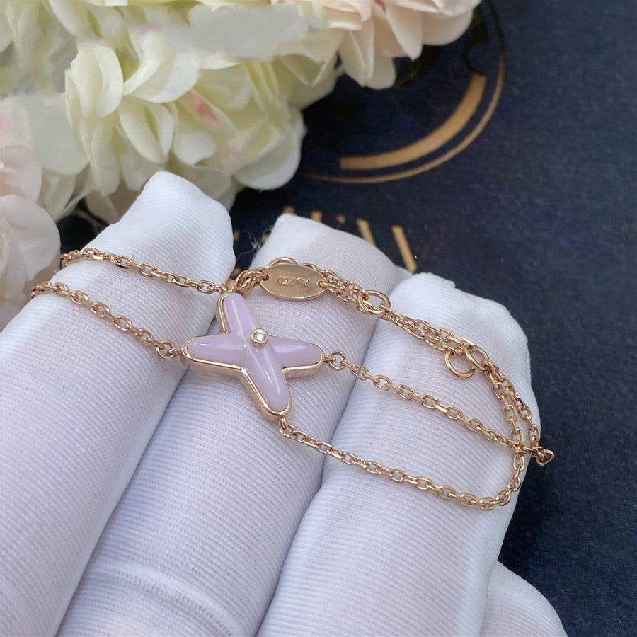 [LuckyStar]JEUX ARMBAND ROSA MOP ROSA GOLD 1 DIAMANT