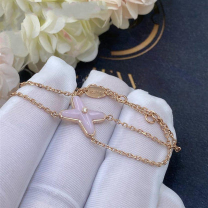 [LuckyStar]JEUX ARMBAND ROSA MOP ROSA GOLD 1 DIAMANT