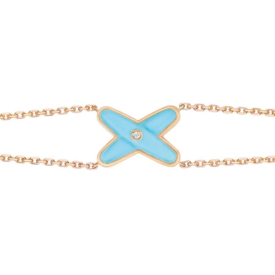 [LuckyStar]JEUX ARMBAND TÜRKIS ROTGOLD 1 DIAMANT