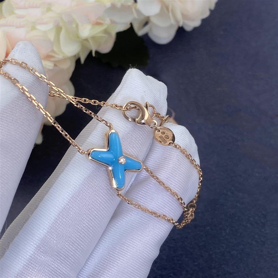 [LuckyStar]JEUX ARMBAND TÜRKIS ROTGOLD 1 DIAMANT