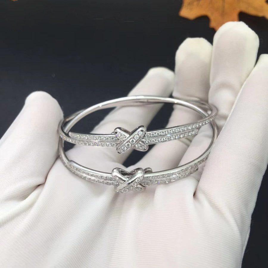 [LuckyStar]JEUX DE ARMBAND DIAMANTEN SILBER