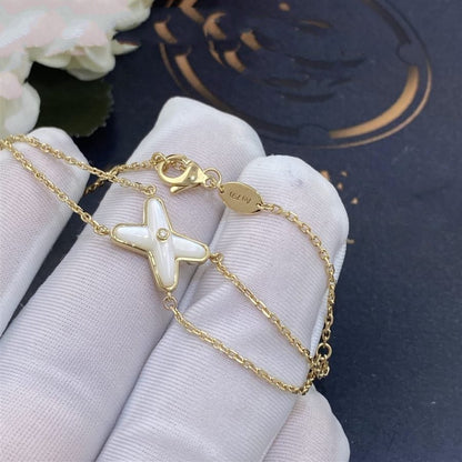 [LuckyStar]JEUX ARMBAND WEISSES MOP GOLD 1 DIAMANT