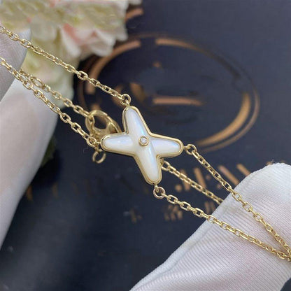 [LuckyStar]JEUX ARMBAND WEISSES MOP GOLD 1 DIAMANT