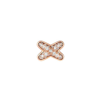 [LuckyStar]JEUX DE PINK GOLD DIAMANT OHRRINGE